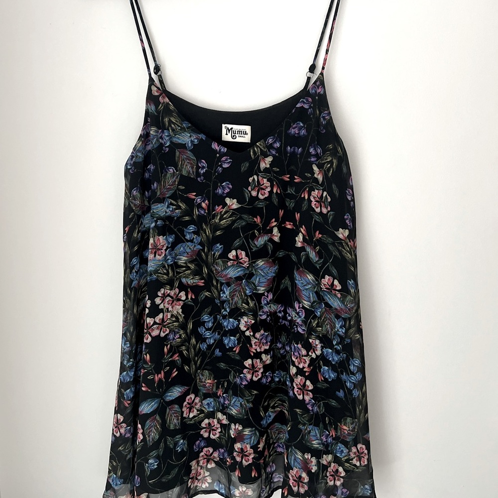 Show Me Your MuMu Talking Tulips Circus Mini Dress in Black, Small